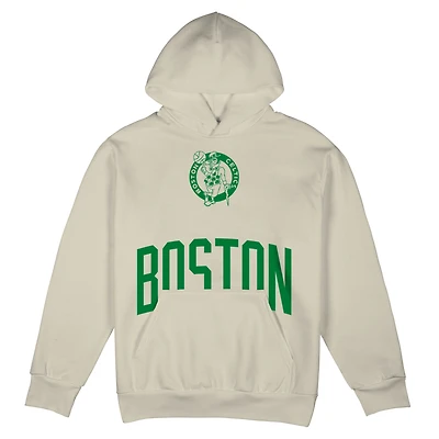 Unisex Stadium Essentials  Cream Boston Celtics Surrender Hoodie