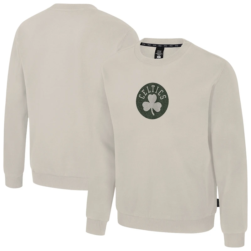 Unisex Stadium Essentials  Natural Boston Celtics Rivalry Club Level Fleece Sweatshirt