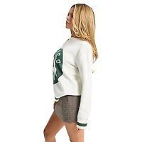 Unisex Terez  Cream Boston Celtics Oversized Sweater