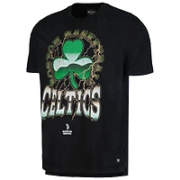 T-shirt unisexe The Wild Collective, Boston Celtics Tour Band, noir