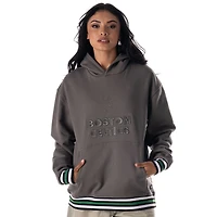 Unisex The Wild Collective Charcoal Boston Celtics Custom Rib Tonal Premium Hoodie