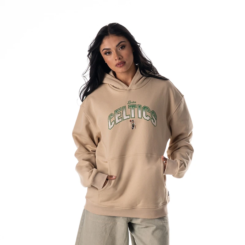 Sweat à capuche unisexe The Wild Collective Tan Boston Celtics Mantra Premium