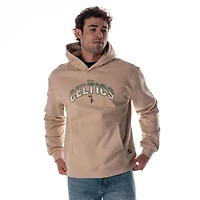 Sweat à capuche unisexe The Wild Collective Tan Boston Celtics Mantra Premium