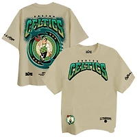 T-shirt unisexe à épaules tombantes Two Hype Cream Boston Celtics Drip & Dime