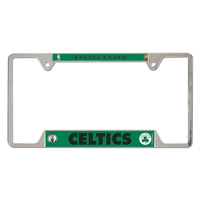 Cadre de plaque d'immatriculation en métal chromé WinCraft Boston Celtics