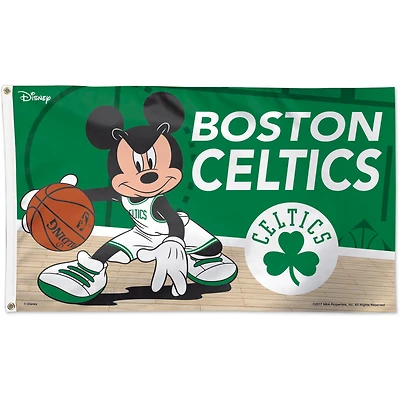 Drapeau Disney de luxe WinCraft Boston Celtics, simple face, 91 x 152 cm