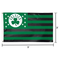 WinCraft Boston Celtics Drapeau unilatéral aux couleurs de l'équipe de luxe 3 pi x 5 pi