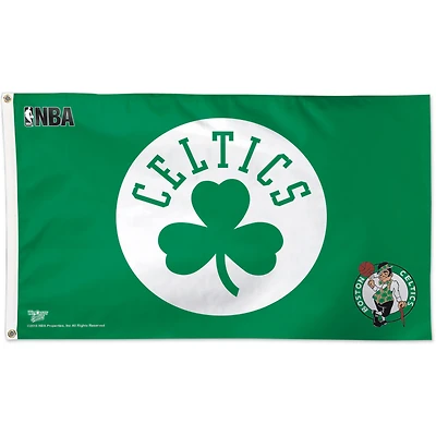 WinCraft Boston Celtics Drapeau à logo d'équipe de luxe à face unique 3 pi x 5 pi