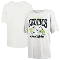 T-shirt blanc pour femme '47 Boston Celtics City Edition Down Court Sadie