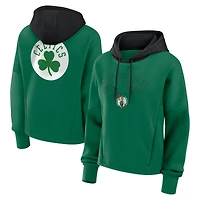 Women's Fanatics  Kelly Green Boston Celtics Post Up Boxy Pullover Hoodie
