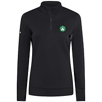 Pull-over noir à fermeture éclair quart de tour pour femme Boston Celtics Levelwear