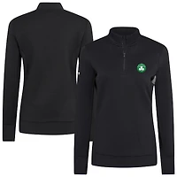 Pull-over noir à fermeture éclair quart de tour pour femme Boston Celtics Levelwear