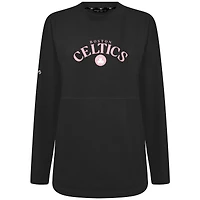 Women's Levelwear  Black Boston Celtics Mother's Day Beaudry Arched Pullover Sweatshirt