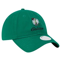 Women's New Era  Kelly Green Boston Celtics Gameday Preppy 9TWENTY Adjustable Hat