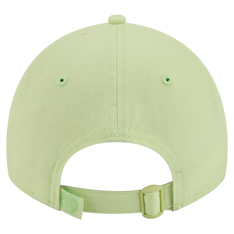Casquette ajustable New Era 9TWENTY Colorpack vert clair pour femme des Boston Celtics