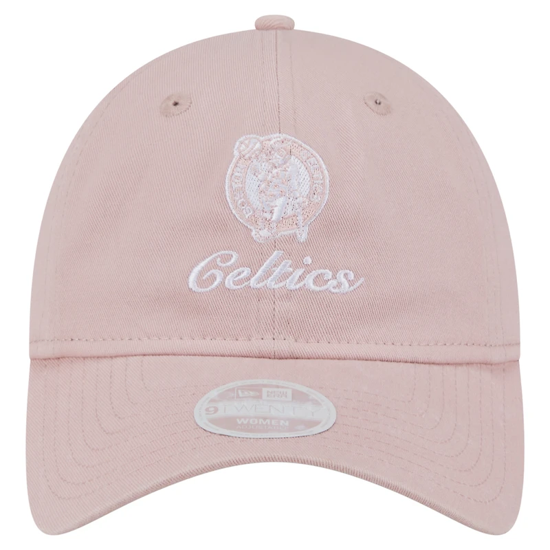 Women's New Era  Pink Boston Celtics Gameday Preppy 9TWENTY Adjustable Hat