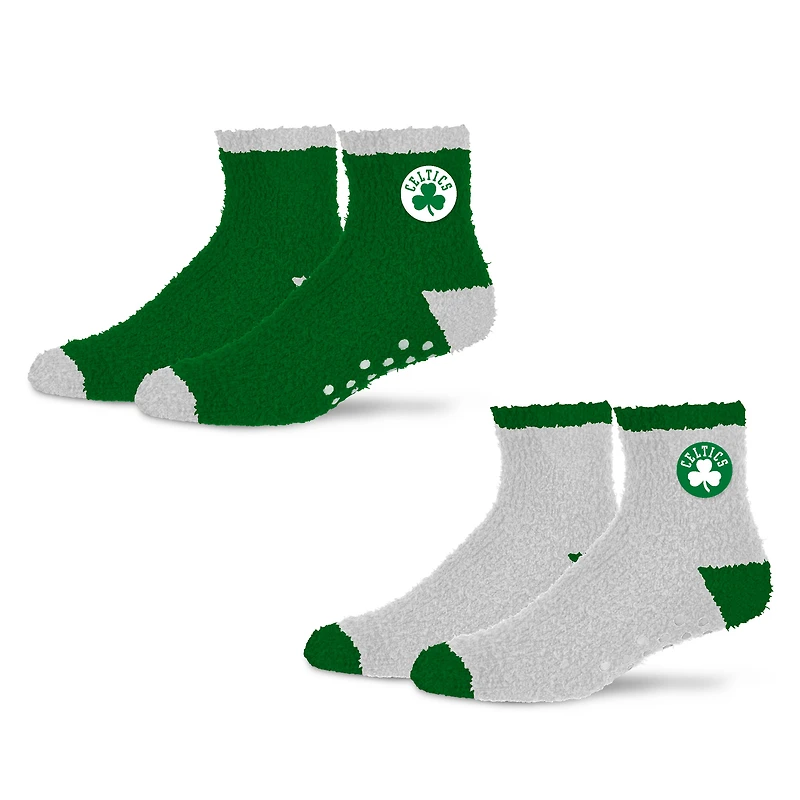 Women's Starter  Kelly Green/White Boston Celtics Home and Away Cozy Socks 2 Pack