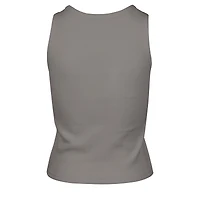 Débardeur court à côtes fines Skyhook gris Boston Celtics pour femme, modèle 47