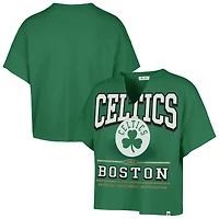 Women's '47 Kelly Green Boston Celtics Elation Oversized Notch Neck T-Shirt