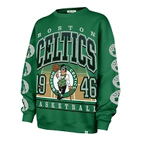 Women's '47 Kelly Green Boston Celtics Go Big Oversized Sweatshirt