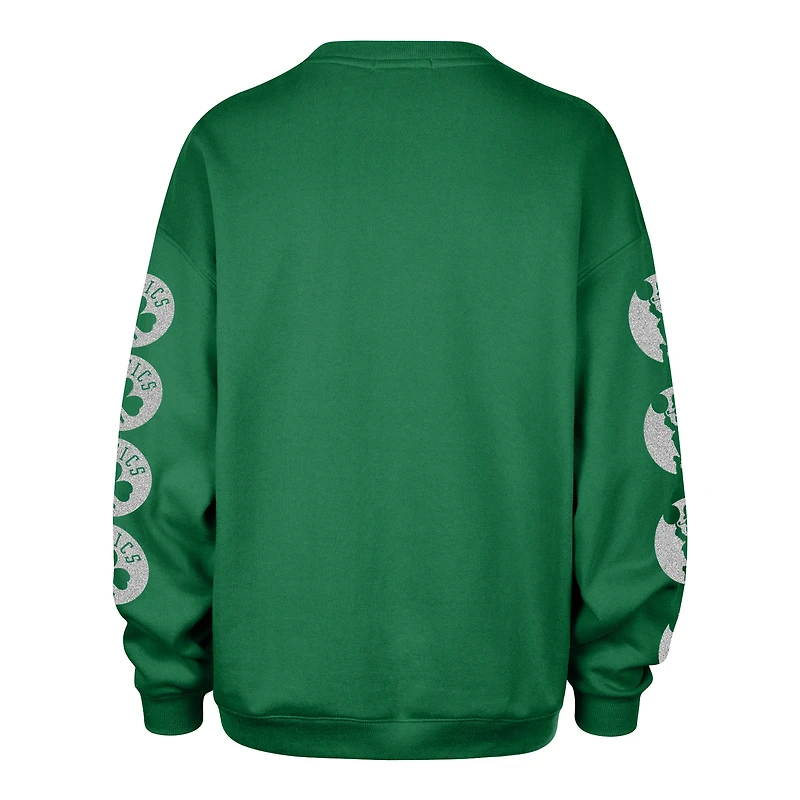 Women's '47 Kelly Green Boston Celtics Go Big Oversized Sweatshirt