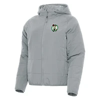 Doudoune zippée intégrale Antigua Grey Boston Celtics Universe pour femme