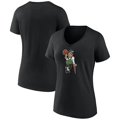 Women's White Boston Celtics Alternate Logo V-Neck T-Shirt