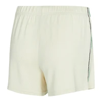 Ensemble t-shirt à manches longues et short en tricot kaki Hacci pour femme Concepts Sport Cream Boston Celtics