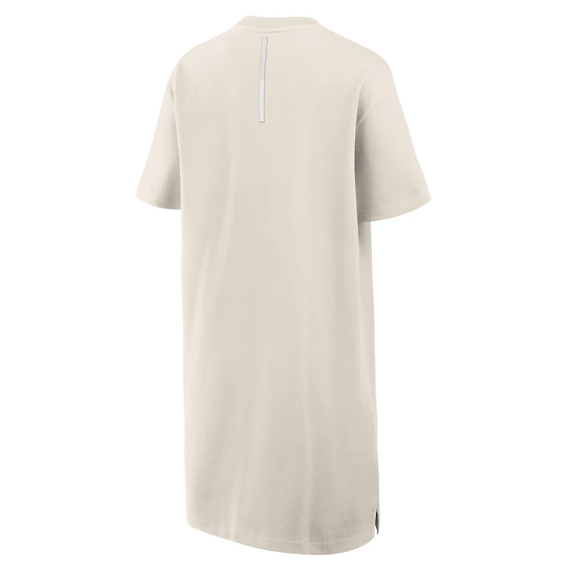 Women's Fanatics  Cream Boston Celtics Elements Go Tri-Blend T-Shirt Dress