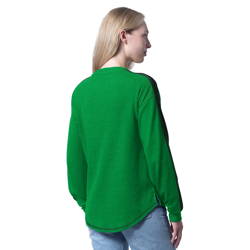 Women's G-III 4Her by Carl Banks Kelly Green Boston Celtics Advantage Tri-Blend Long Sleeve T-Shirt