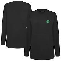 Women's Levelwear Black Boston Celtics Beaudry Pullover Sweatshirt