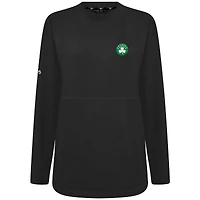 Women's Levelwear Black Boston Celtics Beaudry Pullover Sweatshirt