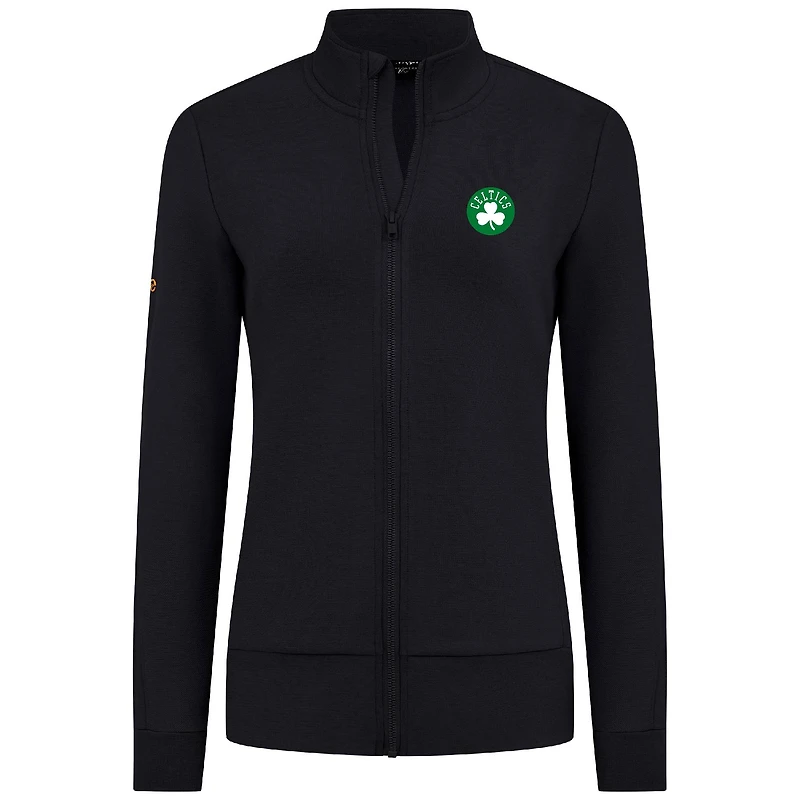 Veste zippée Shine noire pour femme Levelwear des Boston Celtics