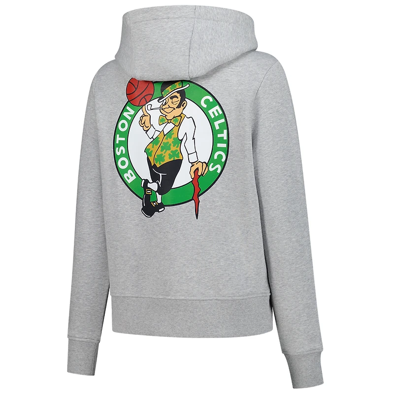 Women's Lolë  Gray Boston Celtics Icon Pullover Hoodie