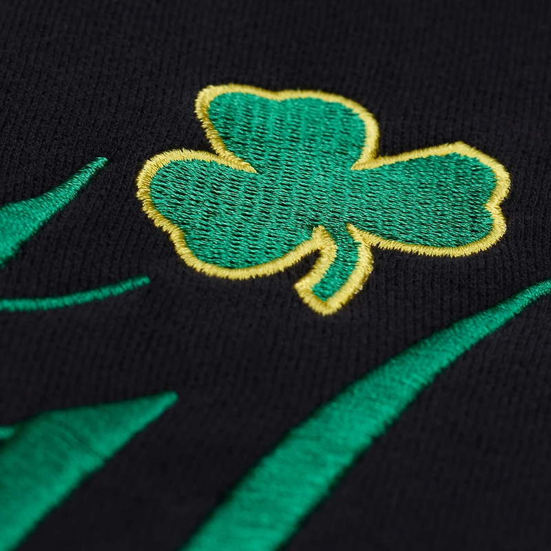Women's Mitchell & Ness  Black Boston Celtics Hardwood Classics Script Lightweight Sweatshirt