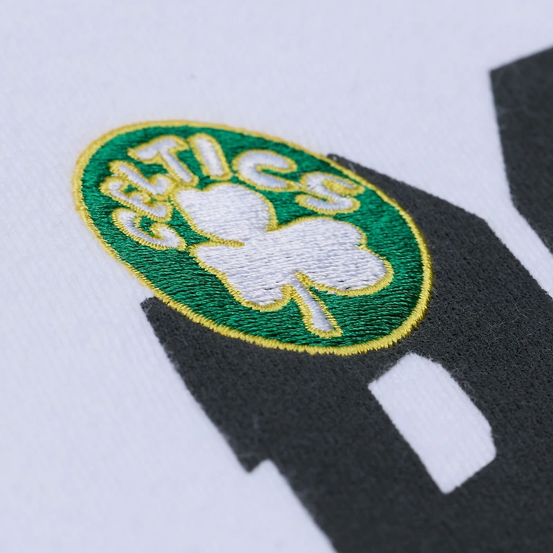 Sweat-shirt léger blanc Mitchell & Ness Boston Celtics pour femme