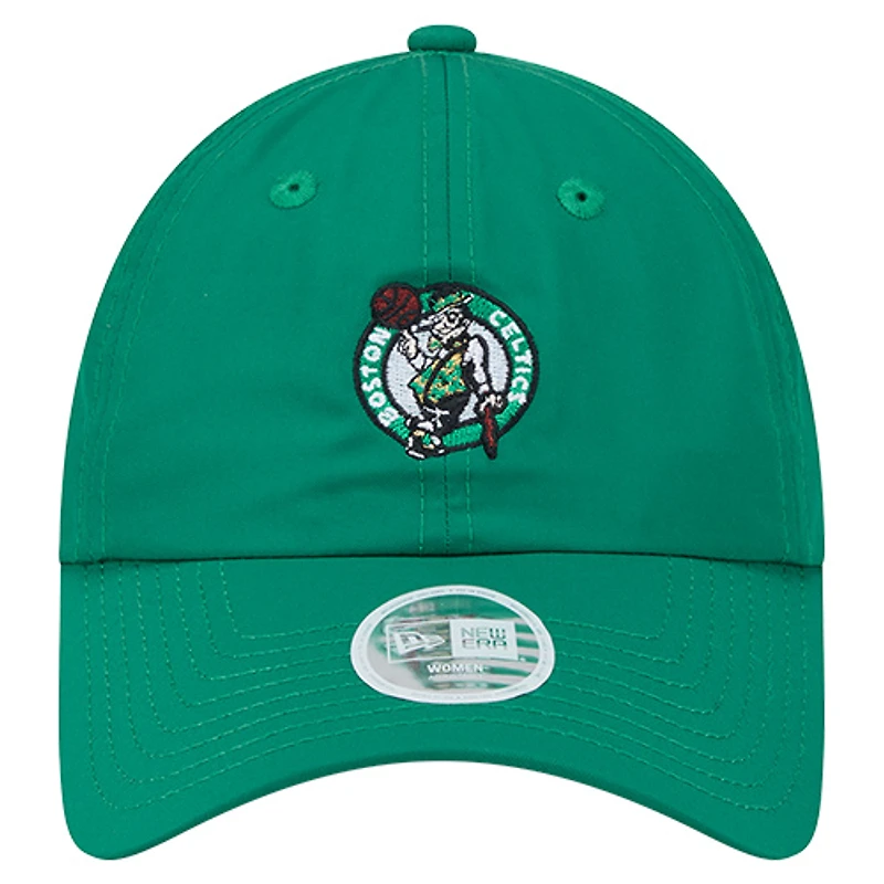 Women's New Era Kelly Green Boston Celtics 9FORTY Team Ponytail Flex Hat
