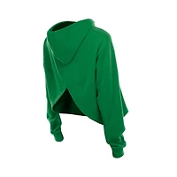 Women's New Era Kelly Green Boston Celtics Glam Game Open Back Hoodie