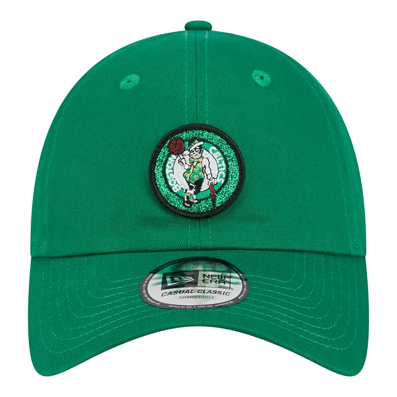 Casquette New Era Kelly Green Boston Celtics Sparkle pour femme, style classique décontracté et ajustable