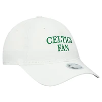 Women's New Era White Boston Celtics Team Fan 9TWENTY Adjustable Hat