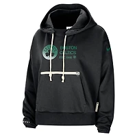 Women's Nike Black Boston Celtics Courtside Standard Issue Performance Pullover Hoodie