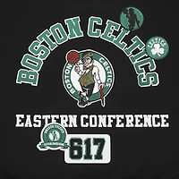 Sweat-shirt court Pro Standard noir pour femme avec code régional des Boston Celtics