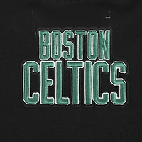 Sweat-shirt court Pro Standard noir pour femme avec code régional des Boston Celtics