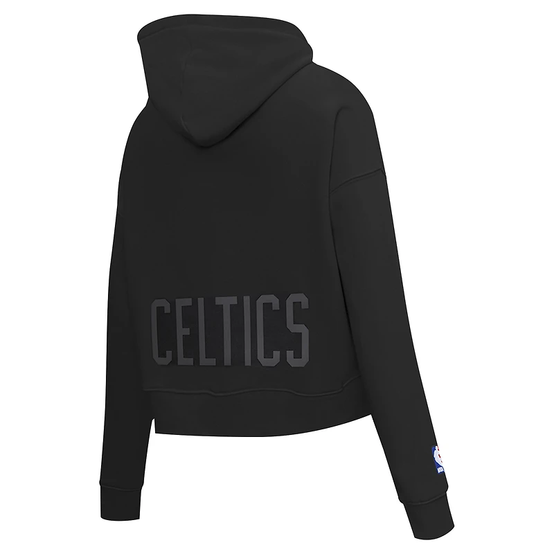 Sweat à capuche court Pro Standard pour femme, motif Jewels des Boston Celtics, noir