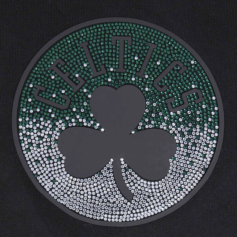 Sweat à capuche court Pro Standard pour femme, motif Jewels des Boston Celtics, noir