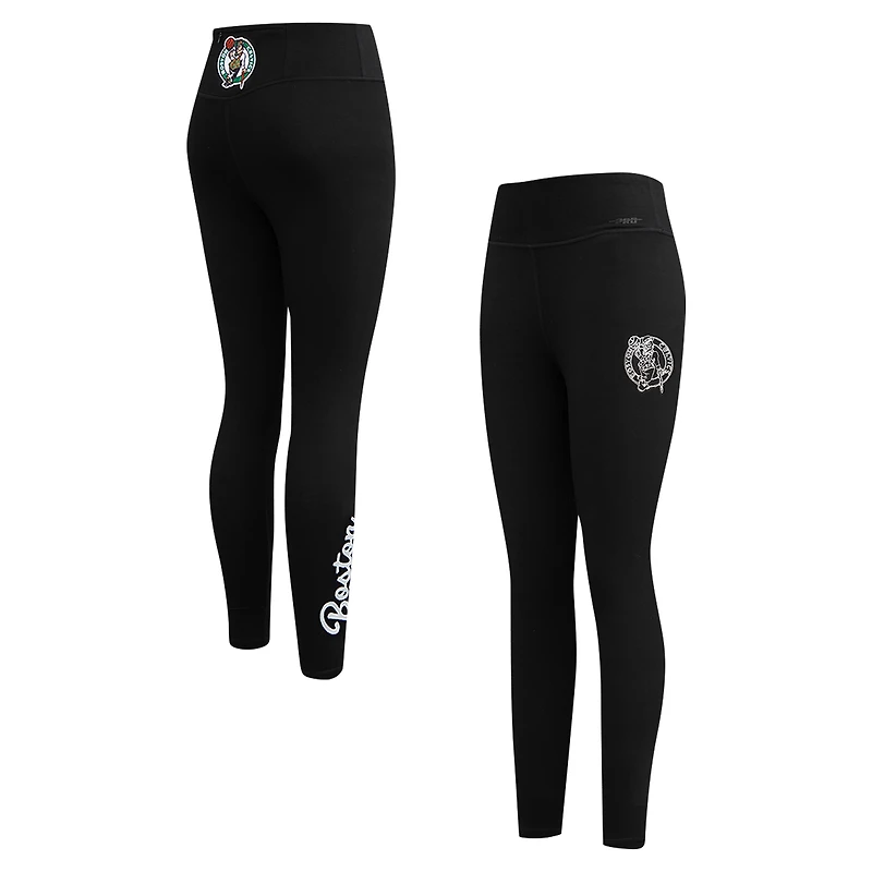 Women's Pro Standard Black Boston Celtics Paint the City Tri-Blend Jersey Leggings