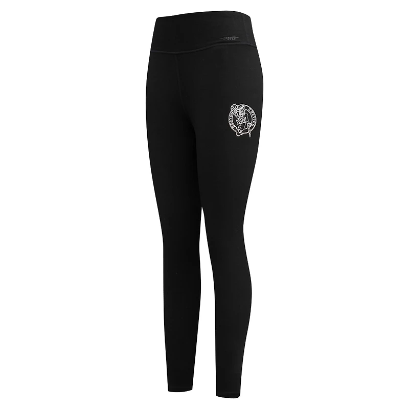 Women's Pro Standard Black Boston Celtics Paint the City Tri-Blend Jersey Leggings