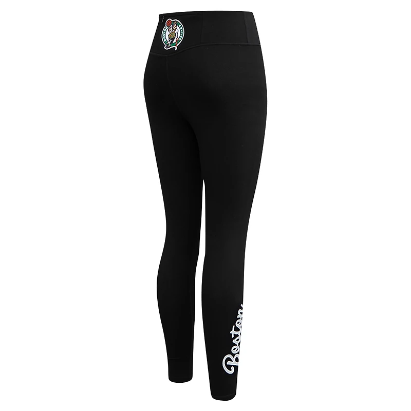 Women's Pro Standard Black Boston Celtics Paint the City Tri-Blend Jersey Leggings