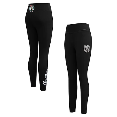 Women's Pro Standard Black Boston Celtics Paint the City Tri-Blend Jersey Leggings