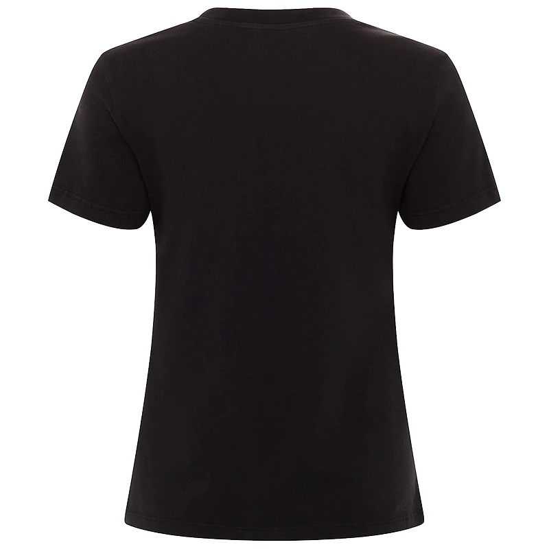 Women's Sportiqe  Black Boston Celtics Arcadia Boxy T-Shirt